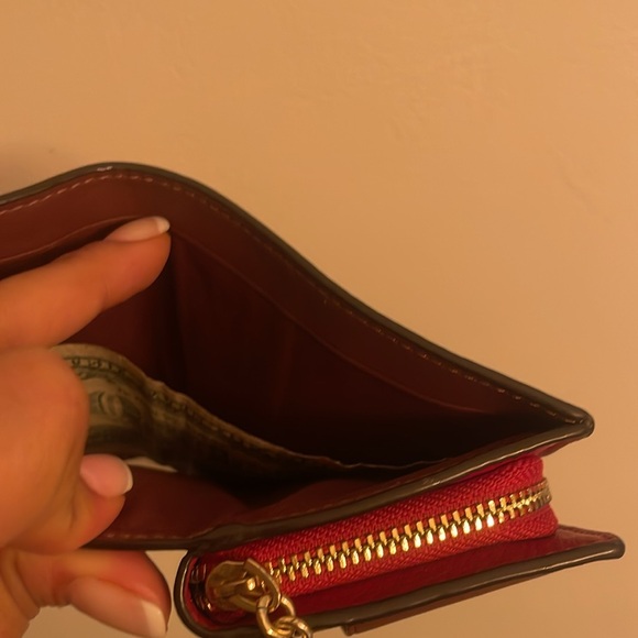 Red Coach Wallet - Picture 6 of 7
